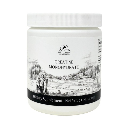 [BRSRGEATBMFRGH3J] Mt. Capra Creatine | 5 g Creatine Monohydrate | Enhance Endurance and Cellular Performance | 40 Servings
