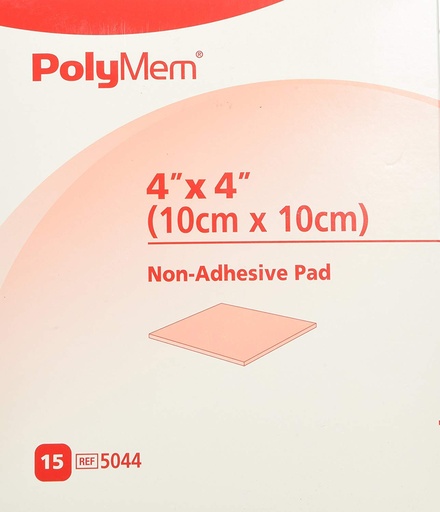 [BRSWGGD7AEIB42YY] PolyMem Cloth Wound Dressings, Non-Adhesive, 4" x 4", Box of 15