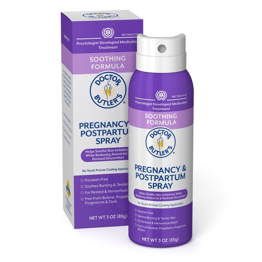 [BRSWYZ36O4MQEC3Z] Doctor Butler's Pregnancy & Postpartum Spray - Perineal Spray and Hemorrhoid Treatment with Aloe and Chamomile, Pregnancy Support and Postpartum Essentials, Paraben Free (3oz)