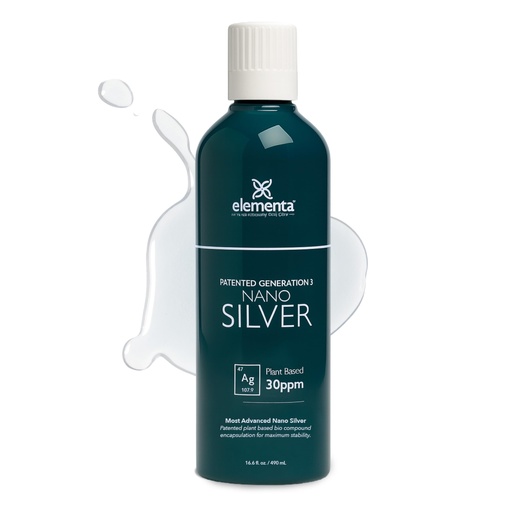 [BRSREALQBYNAK3L7] Elementa Silver- Nano Silver Liquid 16 oz. | Natural Immune Support