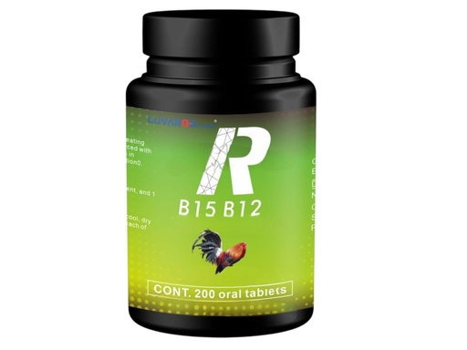 [BRSRGGI6AB6QOCTH] Recovery B15 + B12 Tablets for Poultry – Nutritional Vitamin Supplement for Chickens and Roosters – Supports Energy and Vitality – 200 Tablets