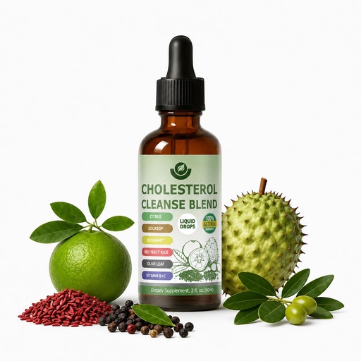 [BRSRGYY2CIIWOAAV] Red Yeast Rice Drops - Cholesterol Support Blend with Citrus,Bergamot, Olive Leaf and Black Pepper, Non-GMO Herbal Daily Wellness Supplement, 30 Servings
