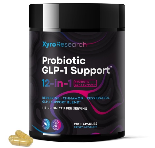 [BRSRGAL2AUDRAD3B] GLP-1 Support Probiotic Weight Loss Supplement - GLP1 Support for Women Men with Berberine - Natural Daily Oral GLP 1 Support Fat Burn Healthy Metabolism Gut Health - Vegan Gluten Free