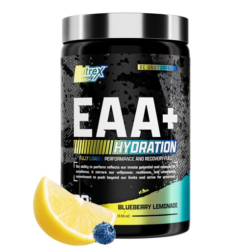 [BRSWYZI7C4IW23TF] Nutrex Research EAA Hydration | EAAs + BCAA Powder | Muscle Recovery, Strength, Muscle Building, Endurance | 8G Essential Amino Acids + Electrolytes | Blueberry Lemonade 30 Servings