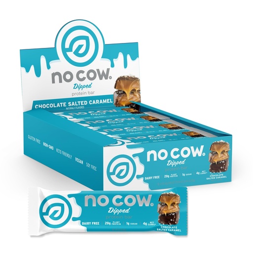 [BRSW2GIEC4MBOAL4] No Cow High Protein Bars, Chocolate Salted Caramel - Healthy Snacks, 20g Vegan Protein, High Fiber, Low Sugar, Keto Friendly, Dairy & Gluten Free (12 Count)
