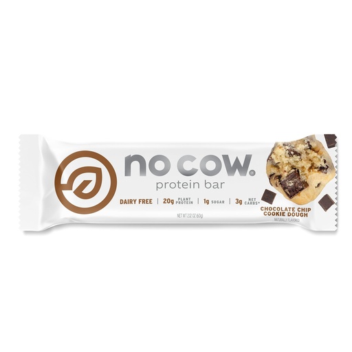 [BRSWYZAYDIGRGF3P] No Cow Chocolate Chip Cookie Dough Protein Bar, 2.12 OZ