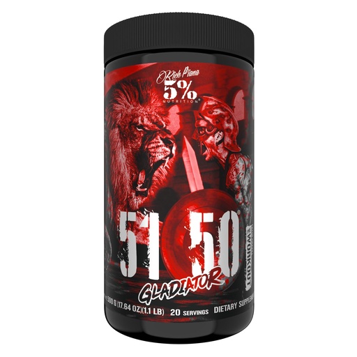 [BRSRGHY2CQBBYDQY] 5% Nutrition Rich Piana 5150 Gladiator High Stim Preworkout Powder for Men & Women | 400mg Caffeine, Citrulline, Tyrosine, Alpha GPC | Insane Energy, Focus, Pumps & Endurance (Berry Bubblegum)