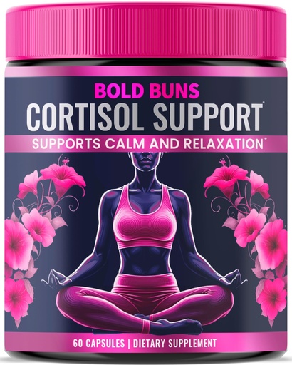 [BRSRGHYFOUGQEHY2] Cortisol Support for Women - Stress & Mood Balance Supplement with Sensoril® Ashwagandha, Magnolia Bark, L-Theanine & Phosphatidylserine - Supports Calm, Focus & Sleep Quality (60 Vegan Capsules)