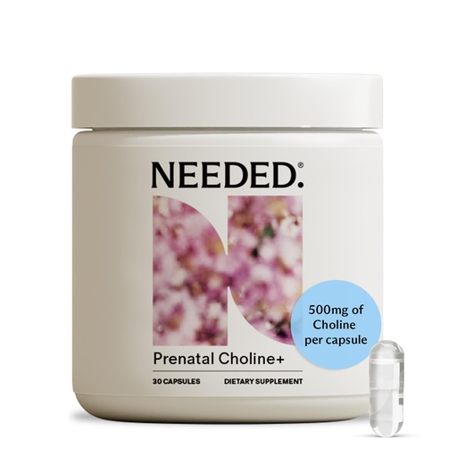 [BRSRE2QZOYHRODLZ] Needed. Prenatal Choline+ Liquid Capsules for Cognitive Development - Choline Supplements For Pregnancy - Aids Baby Brain Development & Supports Healthy Pregnancy - Third Party Tested - 30 Liquid Caps