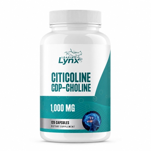 [BRSRGH3QCMAQGA3D] Leaping Lynx Citicoline 1000 mg (CDP Choline) Capsules – 120 Count – CDP Choline Supplement for Brain, Focus & Memory Support – Nootropic Choline Supplement – Non-GMO, ISO-Certified