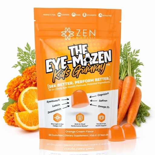 [BRSRGZI7AV5WACDG] The Eye-Mazen Kids Gummy Eye Vitamins for Vision and Eye Health - Lutein and Zeaxanthin Supplements for Eyes with Omega 3 & Vitamin A - Eye Supplements for Kids