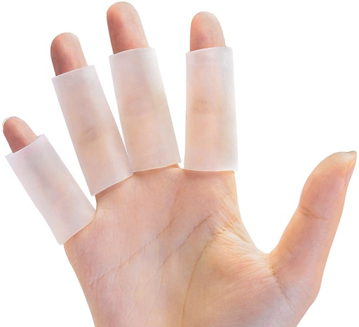 [BRSWGZYRB5YBOYL6] Sumifun Finger Sleeves, 8PCS Gel Thumb Finger Tubes for Arthritis, Trigger Finger Pain, Silicone Fingers Protector for Golf, Basketball, Golf, Rugby, Cracked Finger