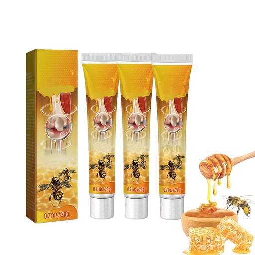 [BRSROED2CUBQA3AV] Bee Venom Relief Cream, Bone & Joint Gel, Beevenom New Zealand Bee Venom Professional Gel, Propolis Professional Gel Joint Cream （3PCS）