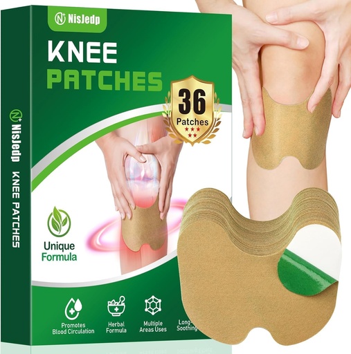 [BRSRAGADCJYQK33L] Pain Relief Patches,36 Pcs Knee Pain Relief, Wormwood Relieving 12 Hour Long Lasting Relief of Joint Pains for Knee, Back, Neck, Shoulder Pain