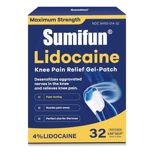 [BRSRGBD6AAJQO3YY] Sumifun Lidocaine Pain Relief Patches Maximum Strength, 4% Lidocaine Patches for Back, Knee, Neck & Muscle Pain, Butterfly Design Arthritis Pain Patches, Long Lasting 8-Hour Relief