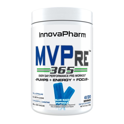 [BRSRAYY7C55R6CDX] InnovaPharm MVPRE 365 Blue Razz Popsicle