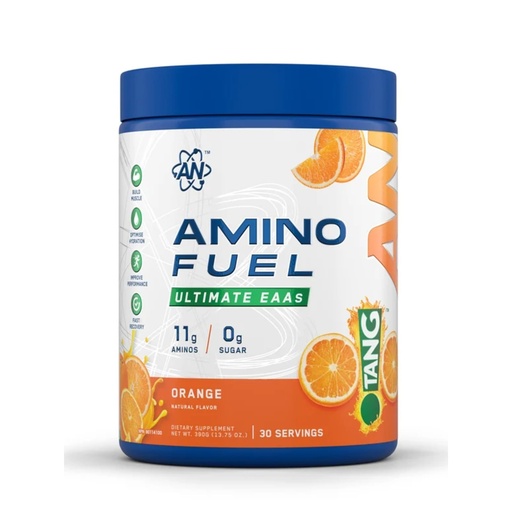 [BRSRGZIEDMFAAALP] an Supps Amino Fuel | Essential Amino Acids Powder | 9g EAA, 6g BCAA | Build Muscle, Optimize Hydration | Energy & Workout Supplement for Men & Women | Tang Orange | 30 Servings
