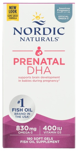 [BRSWIZQHDMIAI3DK] Nordic Naturals, Prenatal DHA, 180 Count