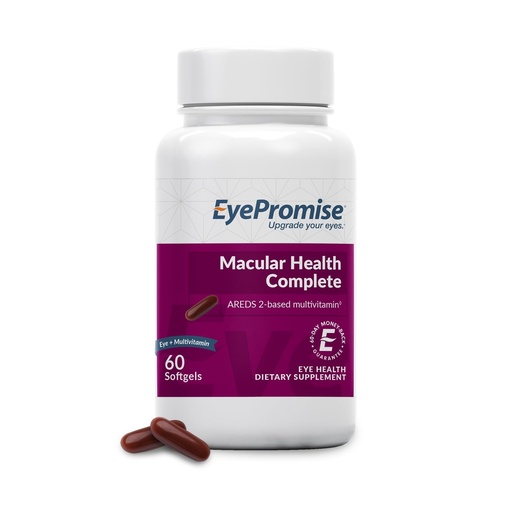 [BRSWIGAIBR4GO3TK] EyePromise Multi-Vitamin + Eye Vitamin - Expanded Eye Health Formula with Complete Heart, Brain, Hair, Skin and Overall Health - 30-Day Pill and Soft-Gel Pack