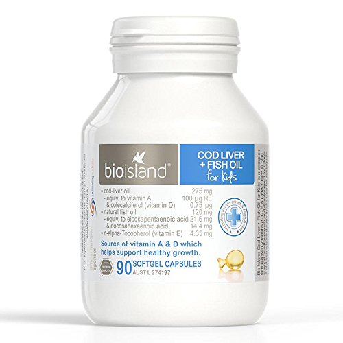 [BRSWIBILCYHQOFA7] Bioisland Cod Liver + Fish Oil for kids 90Caps with 1PCS Chinese Knot Gift Made in Australia