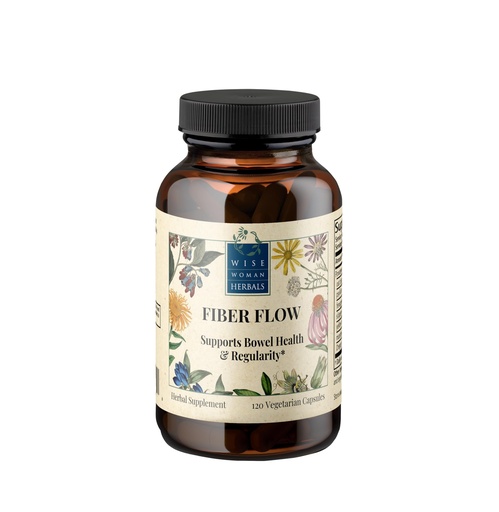 [BRSWIZ32BR7RAA3I] Wise Woman Herbals – Fiber Flow Capsules 120 Count – Supports Healthy Digestive Function, Gut Health, Bowel Health and Regularity