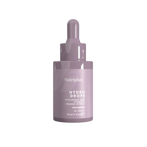 [BRSRAZA7AAHGM2TL] FARMASi Nutriplus Hydro Drops with Hyaluronic Acid, Vitamin C & Citrus Extract –Skin Hydration, Antioxidant Support – Tasteless Liquid Supplement – No Sugar or Additives – 1 fl oz / 30 ml