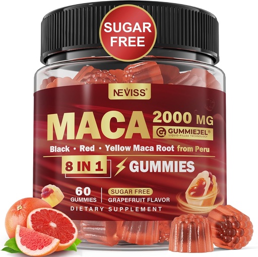 [BRSROZL2BEFGYHL5] Maca Root Plnené Gummies 2000mg pre ženy Muži 