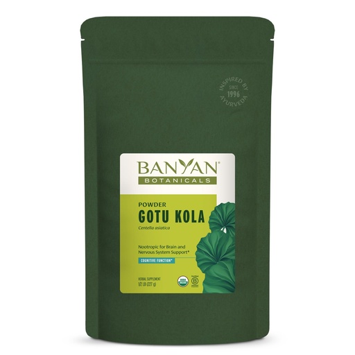 [BRSWIZYZAFYAAE3O] Banyan Botanicals Gotu Kola Powder – Organic Brahmi (Centella Asiatica) – Calming Nootropic Herb for Nervous System Support & Healthy Skin* – ½ lb. – Non-GMO Sustainably Sourced Vegan