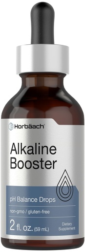 [BRSROYYTC56B63DK] Horbaach Alkaline Water Drops | 2 fl oz | pH Balance Supplement | Booster with Minerals | Non-GMO & Gluten Free