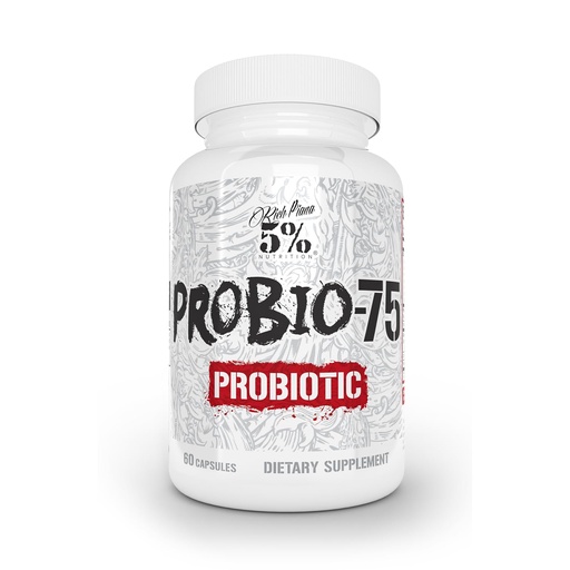 [BRSROZYRCR4GC232] 5% Nutrition Rich Piana Probio-75 Billion CFUs | Vegan, 14 Unique Strains