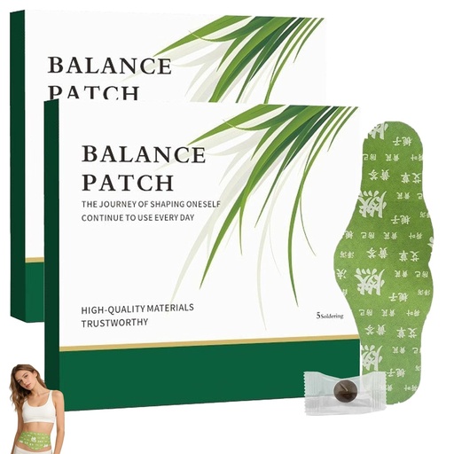 [BRSRGBQFAUNRA3LU] Japanese Herbal Balance Patch, Plant-Based Ingredients, Comfortable Adhesive Design, Easy Topical Use, 2 Boxes, 10 Patches (2)