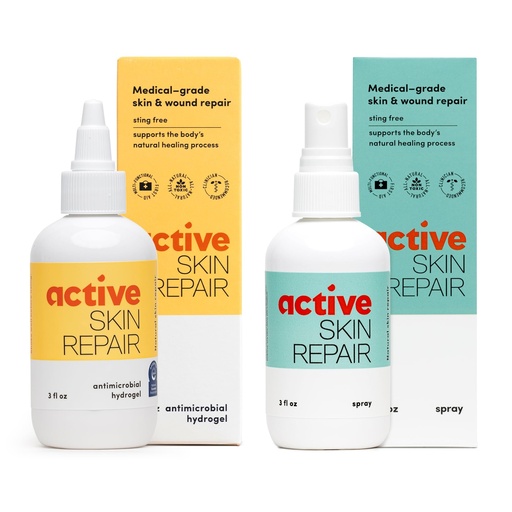 [BRSWG2Y6CICGMYLU] Active Skin Repair - First Aid Natural & Non-Toxic Healing Ointment & Antiseptic Spray for Minor Cuts, Wounds, Scrapes, Rashes, Sunburns, and Other Skin Irritations (Bundle, Combo, 3 oz Each)