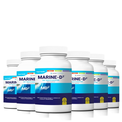 [BRSROHATCEHAMCLP] Marine Essentials- Marine D3 Omega 3 Calamari Ecklonia Cava DHA (6 Bottles - 360 Capsules)