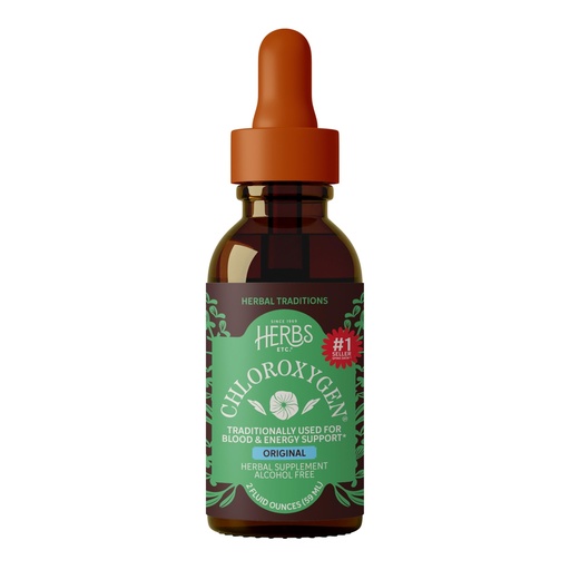 [BRSWIYQYOAFQ4FT4] Herbs Etc. ChlorOxygen Chlorophyll Concentrate Alcohol Free Liquid Extract - Liquid Chlorophyll Drops - Detoxifying & Deodorizing - Skin, Gut, & Energy Support - Gluten-Free - 2 fl oz (132 Servings)