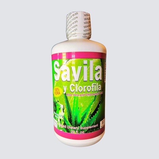 [BRSREBITBUNG2DT2] GMJ Aloe Vera and Chlorophyll Liquid Dietary Supplement (Savila y Clorofila) 32oz