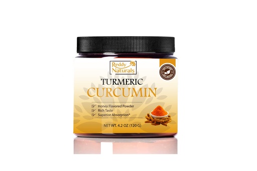 [BRSWYCT2PMMGA3IU] Reddy Naturals Turmeric Curcumin Powder with Black Pepper Piperine – 95% Curcuminoids – Honey Flavored – Joint & Mobility Support – Mix in Any Drink – Gluten-Free Non-GMO – 120g (4.2 oz)