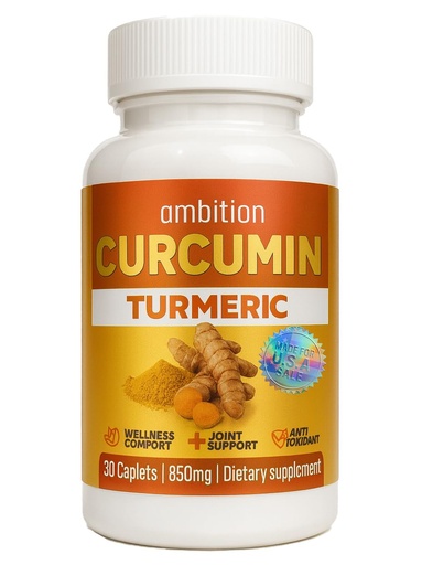 [BRSRG2YLBUNGGDTP] Curcumin Turmeric Curcuma Supplement, 850 mg, 30 Capsules