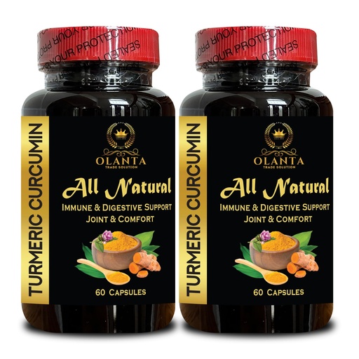 [BRSRE2YLOEDWY3AV] Turmeric Curcumin Diet - Natural Joint Comfort, Powerful Antioxidant Naturally, Natural Turmeric Curcumin for Daily Wellness - 2 Bottles 120 Capsules