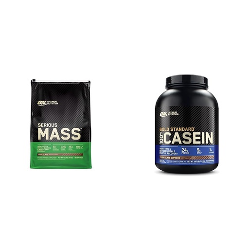 [BRSWKEITCUHQOFTC] Optimum Nutrition Serious Mass Weight Gainer Protein Powder & Gold Standard 100% Micellar Casein Protein Powder