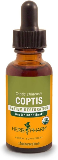 [BRSWIY3ZOEMWEF3E] Herb Pharm Coptis Liquid Extract for Digestive Support, 1 Fl oz
