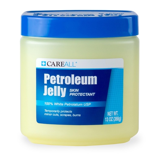 [BRSW2FQFPMHAAC3K] CareAll Petroleum Jelly 13 Oz Jar., Unscented, 100% Pure White Petrolatum Jelly USP, Protectant for Minor Cuts, Scrapes, Burns. Moisturizer for Dry Skin and Lips.