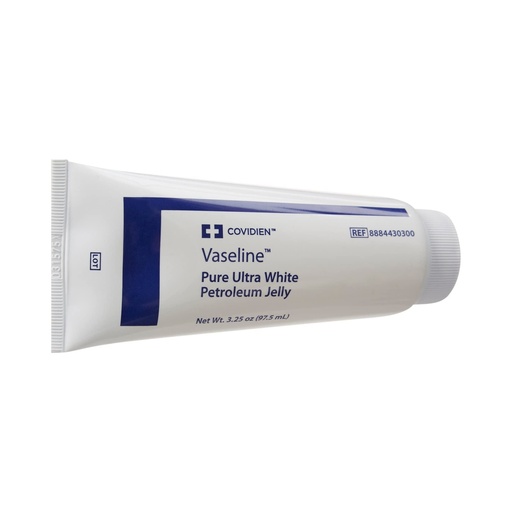 [BRSWGZQDAQBRAFDU] Vaseline Pure Ultra White Petroleum Jelly, Kendall, 3-Pack, 3.25 oz. Each