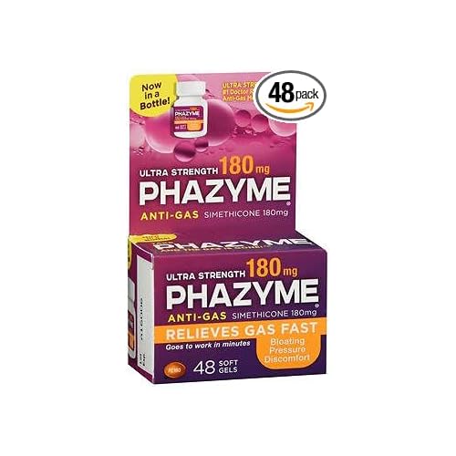 [BRSWG2QQAQFBGDTX] Phazyme Anti-Gas Ultra Strength 180 mg Softgels - 48 ct, Pack of 4
