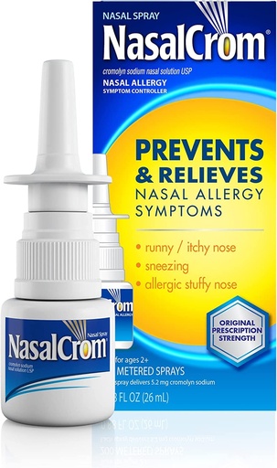 [BRSWIYQ3PN5W2H3C] NasalCrom Nasal Spray Allergy Symptom Controller | 200 Sprays | .88 FL OZ