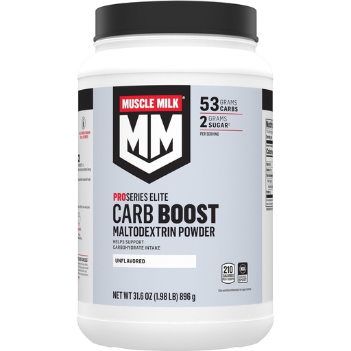 [BRSWIYYOOQMA4CLM] Muscle Milk Carb Boost, Maltodextrin Powder, Complex Carbohydrates, NSF Certified for Sport, Unflavored, 1.98lb