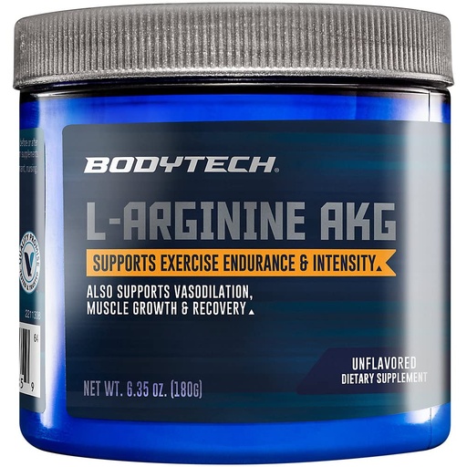 [BRSW2BITPMHBAHIY] BodyTech L-Arginine AKG 3000MG - Supports Exercise Endurance & Intensity, Muscle Growth & Recovery, Vasodilation, Nitric Oxide (6.35 Ounce Powder)