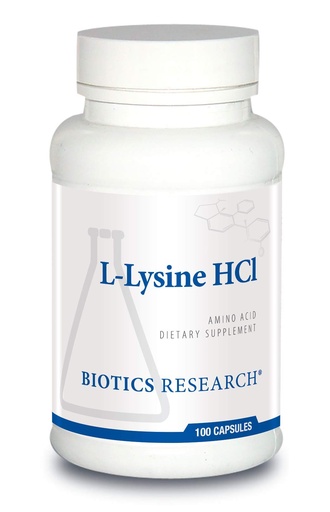 [BRSWIYIDBQFQKC3M] BIOTICS RESEARCH L Lysine HCI Amino Acid L lysine Supplement Promotes Energy, Boosts Immunity, Stimulates Calcium Absorption 100 Capsules