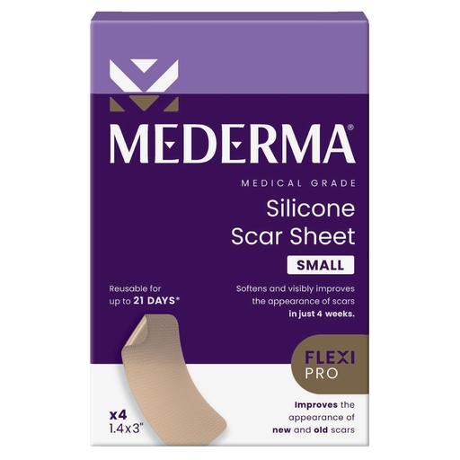 [BRSW2HAYCIFA4DLH] Mederma Medical Grade Silicone Scar Sheets - Improves Appearance of Old & New Scars from Injury, Burn & Surgery, Breathable & Flexible, 4 Count