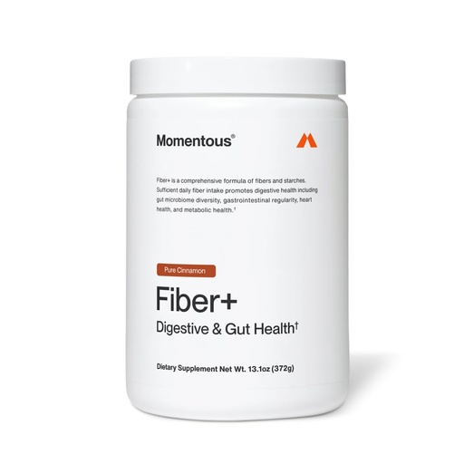 [BRSRGHY3CABRSDL7] Momentous Fiber+ - Daily Multi-Source Fiber Blend to Support Nutrient Absorption, Natural Energy Production, & Recovery - NSF Certified for Sport - Non-GMO & Gluten-Free - 30 Servings - Pure Cinnamon