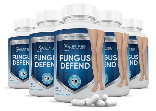 [BRSRMYYZB4JQODQ7] Justified Laboratories (5 Pack) Fungus Defend Pills 1.5 Billion CFU Probiotic 300 Capsules